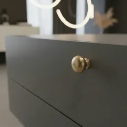 Úchytka knopka VALEA / Zlatá broušená