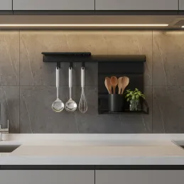 Sada závěsných polic OXXO II 600 mm / Antracit