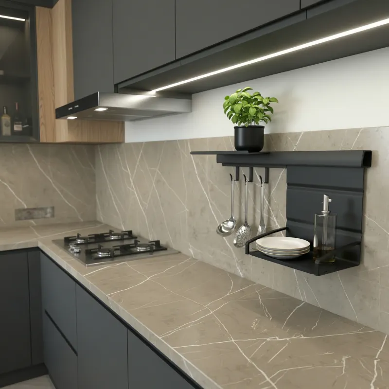 Sada závěsných polic OXXO II 600 mm / Antracit