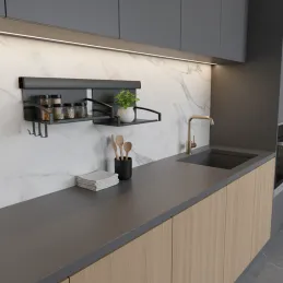 Sada závěsných polic OXXO IV 600 mm / Antracit