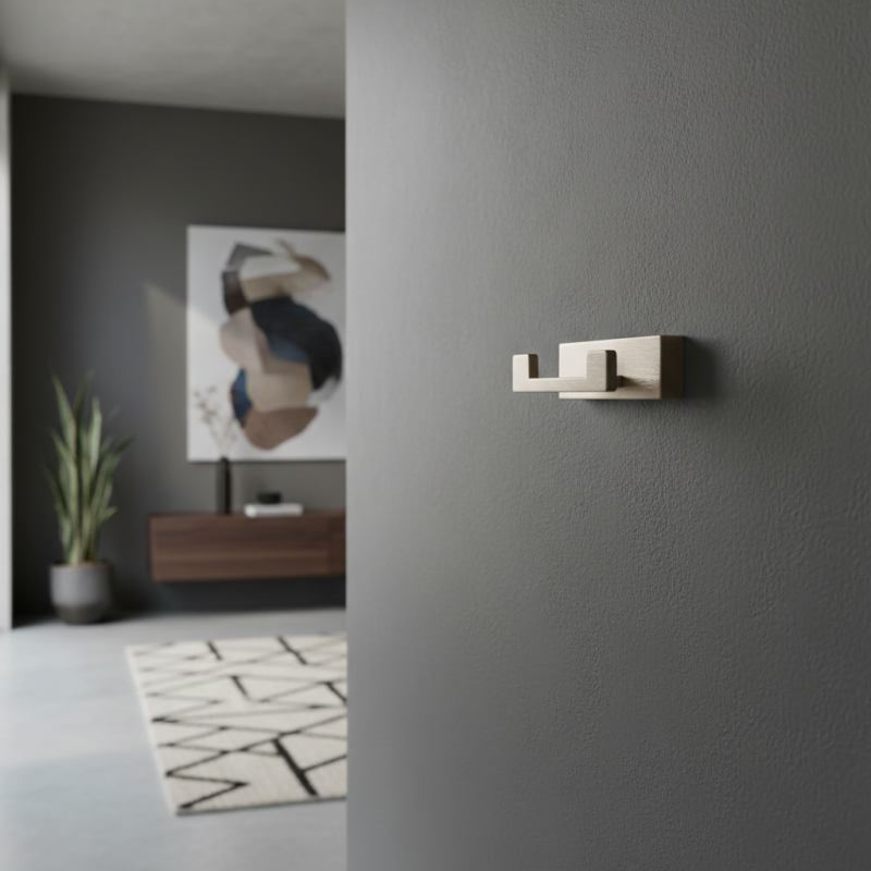 Věšák DELTA DUO / Kartáčovaný nikl