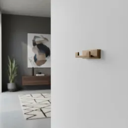 Věšák DELTA DUO / Kartáčovaná mosaz