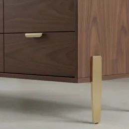 Nábytková noha MORGAN / Zlatá matná