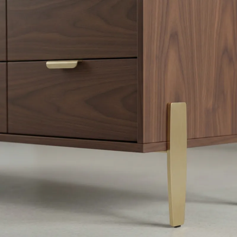 Nábytková noha MORGAN / Zlatá matná