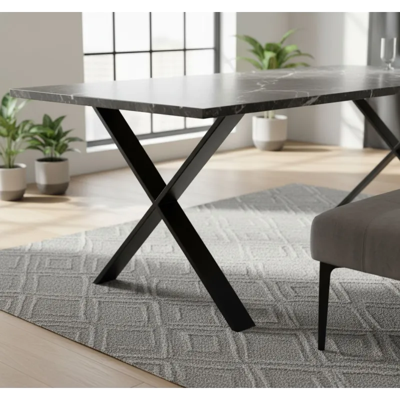 Stolové nohy ULTRA SLIM černé / pár