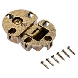 Sada 2ks závěsů na výklopná dvířka / Staromosazná