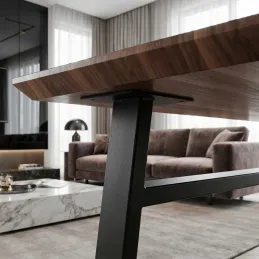 Stolové nohy HUNT / Černý mat