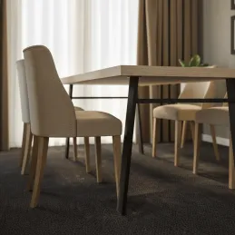 Stolové nohy HUNT / Černý mat