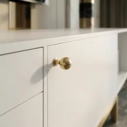 Úchytka knopka KAREN / Zlatá broušená