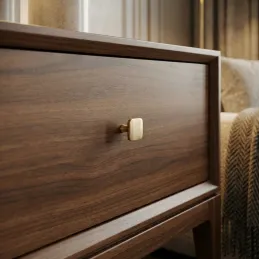 Úchytka knopka LANDRA / Zlatá broušená