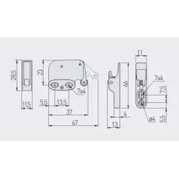 Mechanismus pro bezklíčové otevírání dveří