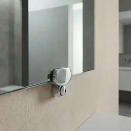 Držák na sklo KAMALA / Lesklý chrom