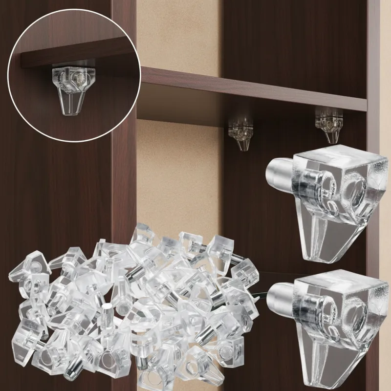 Podpěrka police 5 mm SAFETY / Transparent - 100 ks