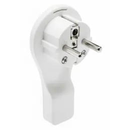 Flat plug end / White