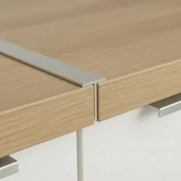 Univerzální spojovací lišta na pracovní desku 38 mm na rovnou ABS hranu / Hliník