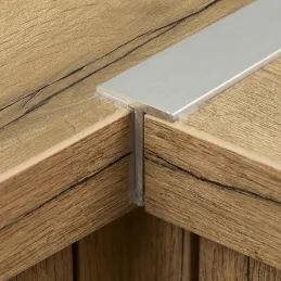 Univerzální spojovací lišta na pracovní desku 38 mm na rovnou ABS hranu / Hliník