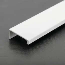 Úchytka na hranu dvířek DIAZ / Bílá matná