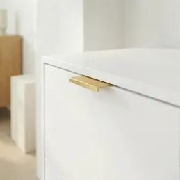 Úchytka na hranu dvířek DIAZ / Zlatá broušená