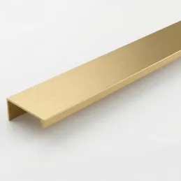 Úchytka na hranu dvířek DIAZ / Zlatá broušená