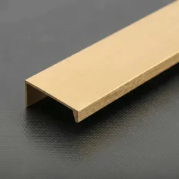 Úchytka na hranu dvířek DIAZ / Zlatá broušená