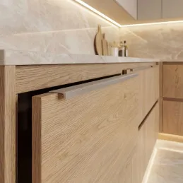 Úchytka na hranu dvířek DIAZ / Hliník