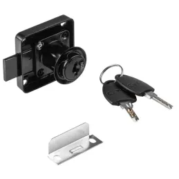 Kovový zásuvkový zámek NEO / Černý