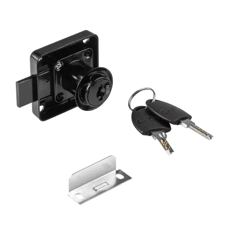 Kovový zásuvkový zámek NEO / Černý