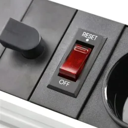 Výsuvná zásuvka LEGIA FRENCH 2x230V + USB A-C + světlo  / Černá matná