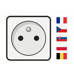 Výsuvná zásuvka LEGIA FRENCH 2x230V + USB A-C + světlo  / Černá matná