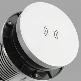 Výsuvná zásuvka LEGIA SCHUKO 2x230V + USB A-C + světlo  / Bílá matná