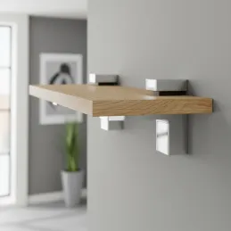 Držák police QUADRO / Lesklý chrom