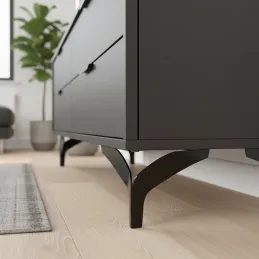 Nábytková nožka DELTA / Černá matná