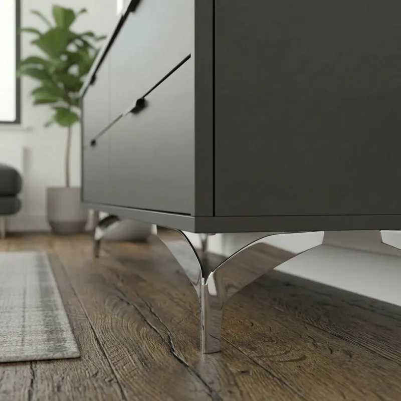 Nábytková nožka DELTA / Chrom lesklý