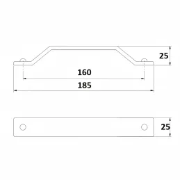 Úchytka LUCAS / Starostříbrná