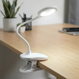 Stolní LED lampa s uchycením ke stolu 4W ALBO / Bílá