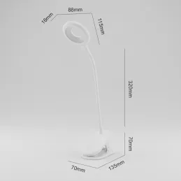 Stolní LED lampa s uchycením ke stolu 4W ALBO / Bílá