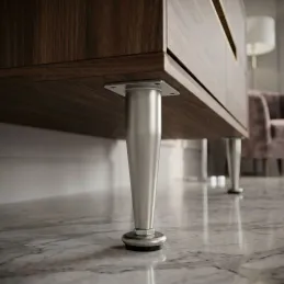 Nábytková nožička EUROPE / Chrom satén