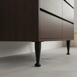 Nábytková nožička EUROPE / Černá matná