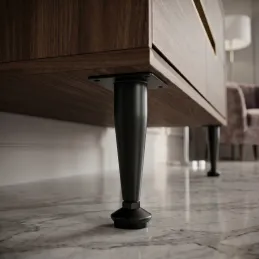 Nábytková nožička EUROPE / Černá matná