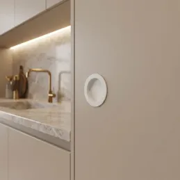 Úchytka na zafrézování STELLA / Bílá matná