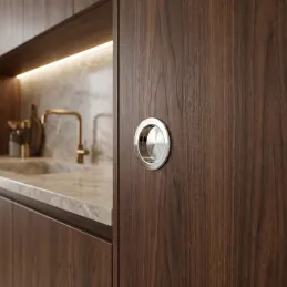 Úchytka na zafrézování STELLA / Lesklý chrom