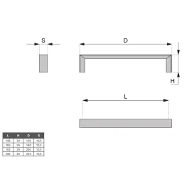 Úchytka OMEGA / Černá matná