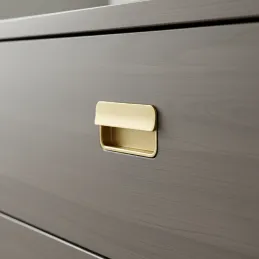 Úchytka na zafrézování RAMONA / Zlatá broušená