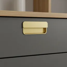 Úchytka na zafrézování RAMONA / Zlatá broušená