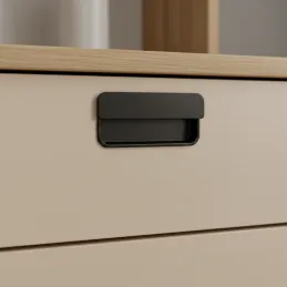 Úchytka na zafrézování RAMONA / Černá matná