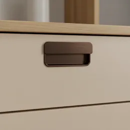 Úchytka na zafrézování RAMONA / Tmavě hnědá