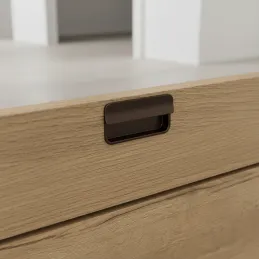 Úchytka na zafrézování RAMONA / Tmavě hnědá