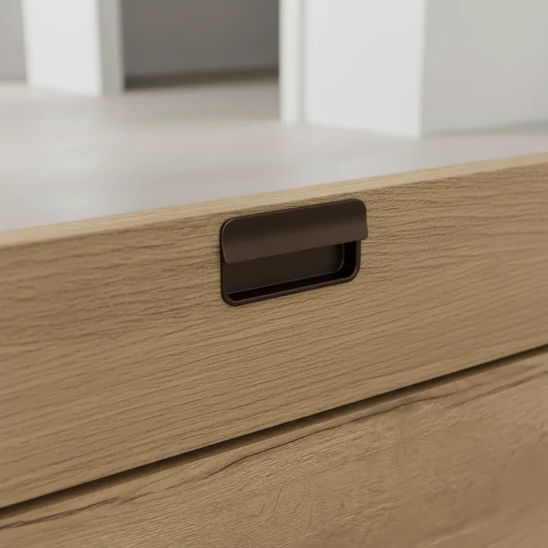 Úchytka na zafrézování RAMONA / Tmavě hnědá