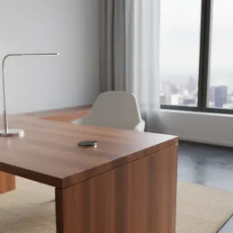 Interiérová zásuvka do stolu LUPO FRENCH 1x230V + USB A/C - Černá