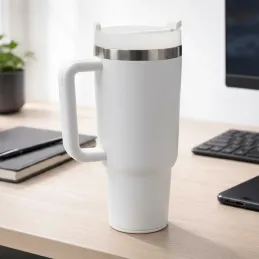 Termo pohár na nápoje TROPHY 1200 ml / Bílá